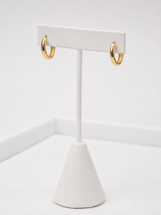 18K Gold Hoop Earrings