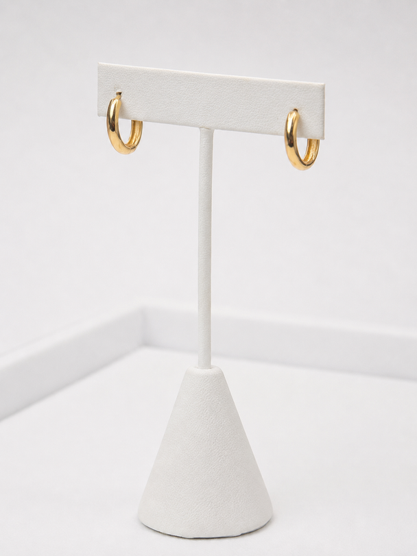 18K Gold Hoop Earrings