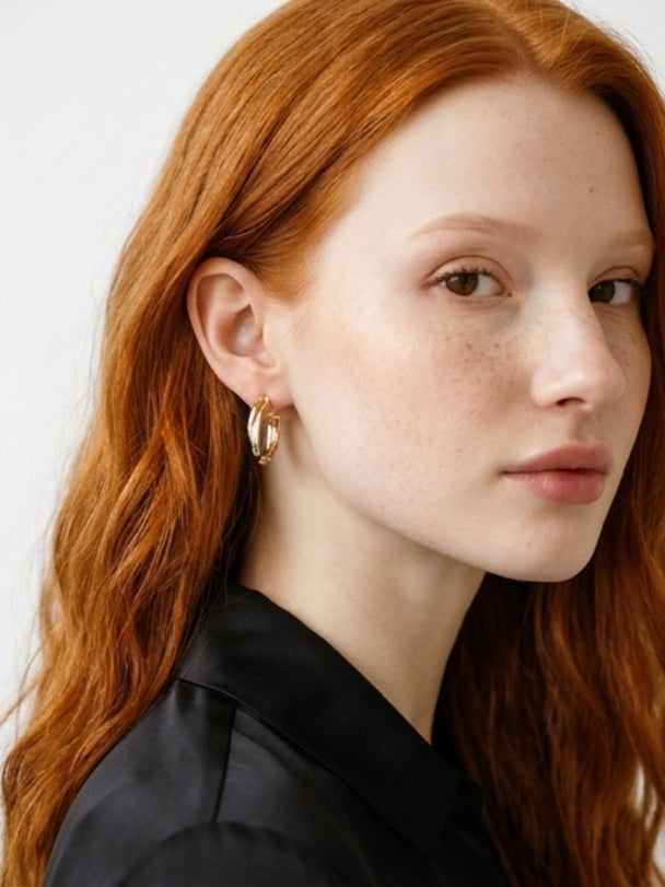 18K Mixed Hoops - Modern Duo Earrings