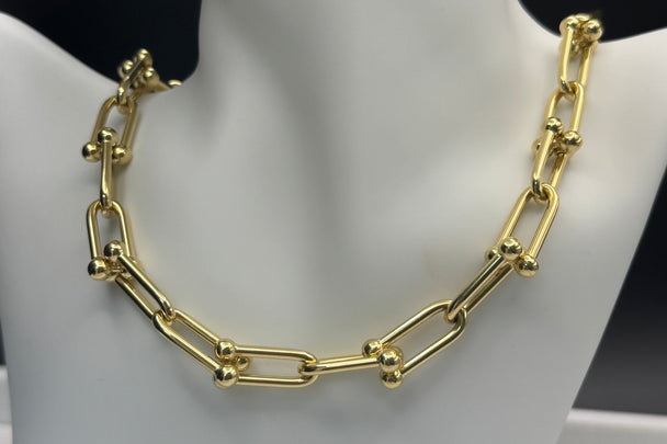 18K Solid yellow Gold Link Chain