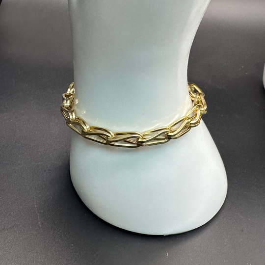 14K Gold Pulsera " MG Bracelet "