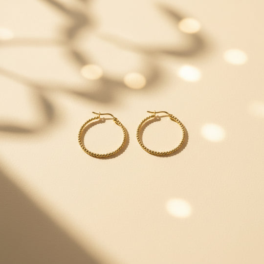 14K Gold Earrings mini balls