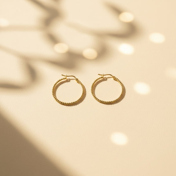 14K Gold Earrings mini balls