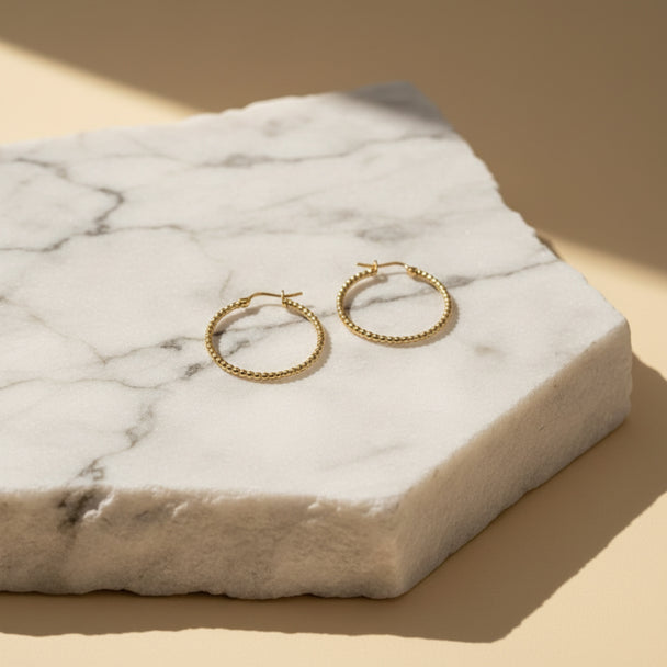 14K Gold Earrings mini balls