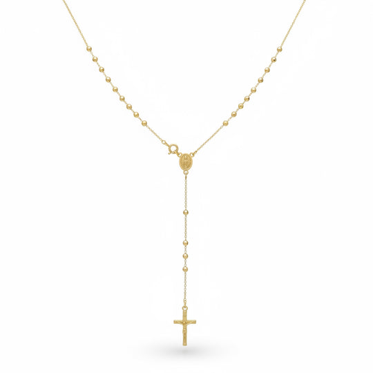 18K Gold Rosary Rosary Necklace