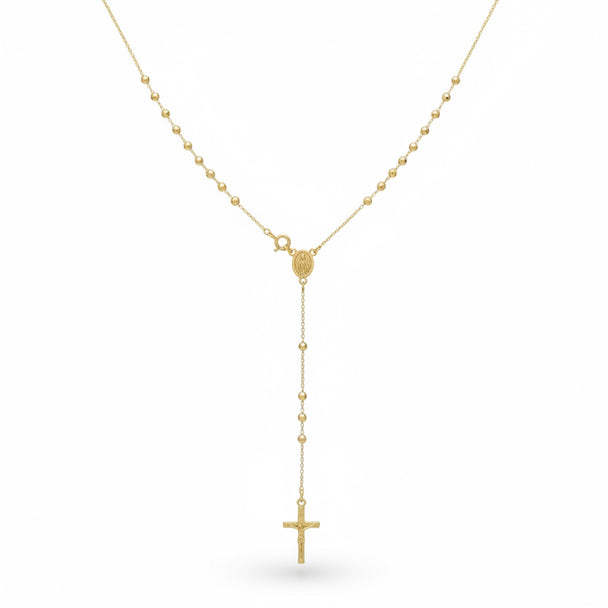 18K Gold Rosary Rosary Necklace