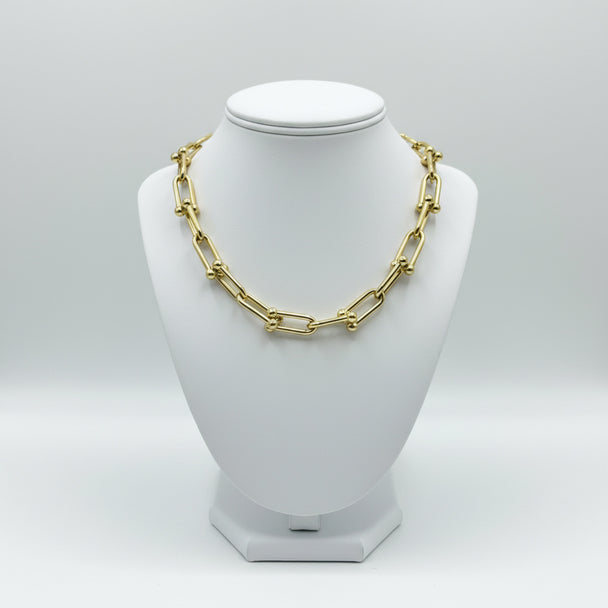 18K Solid yellow Gold Link Chain