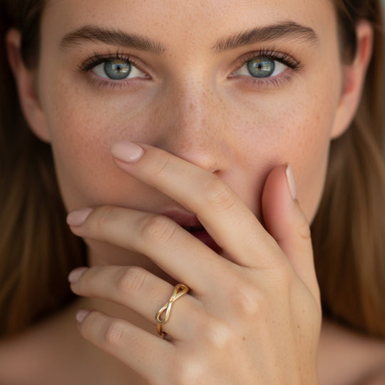 14K Minimal Infinity Ring