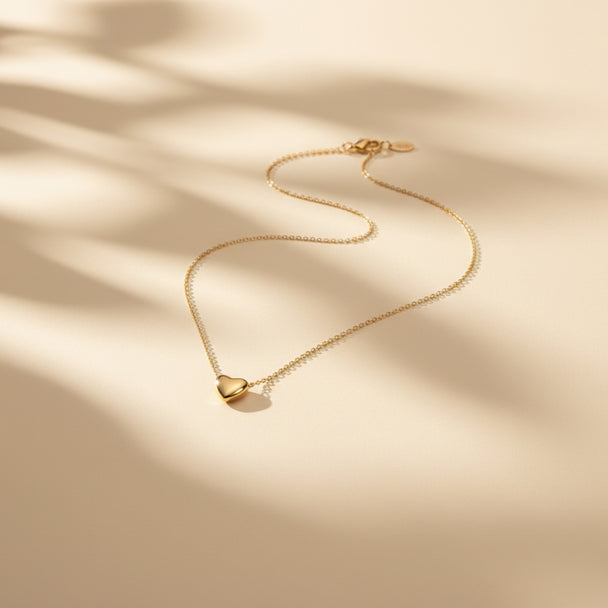 14K Gold Heart Necklace