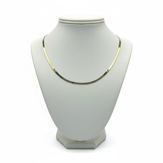 18K Gold Flex Herringbone Chain