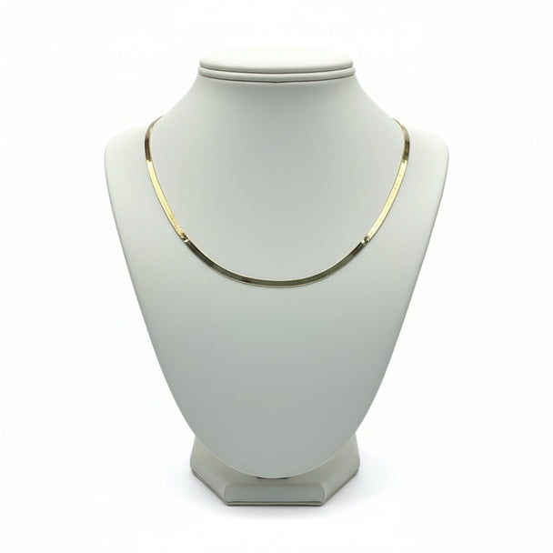 18K Gold Flex Herringbone Chain