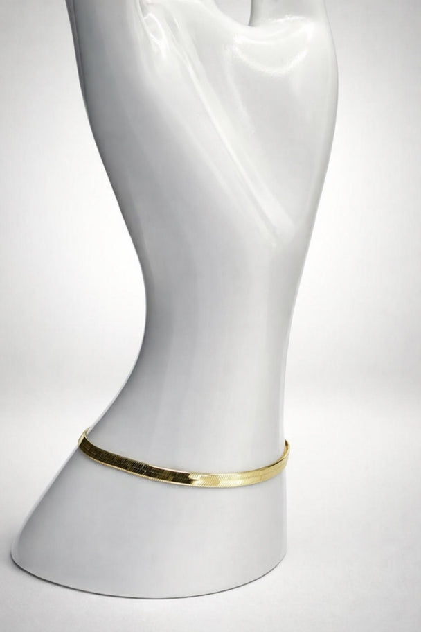 18K Gold Flex Herringbone Bracelet
