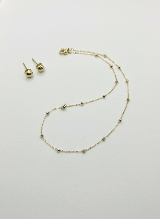 Golden Dot Duo Set in 18K Gold