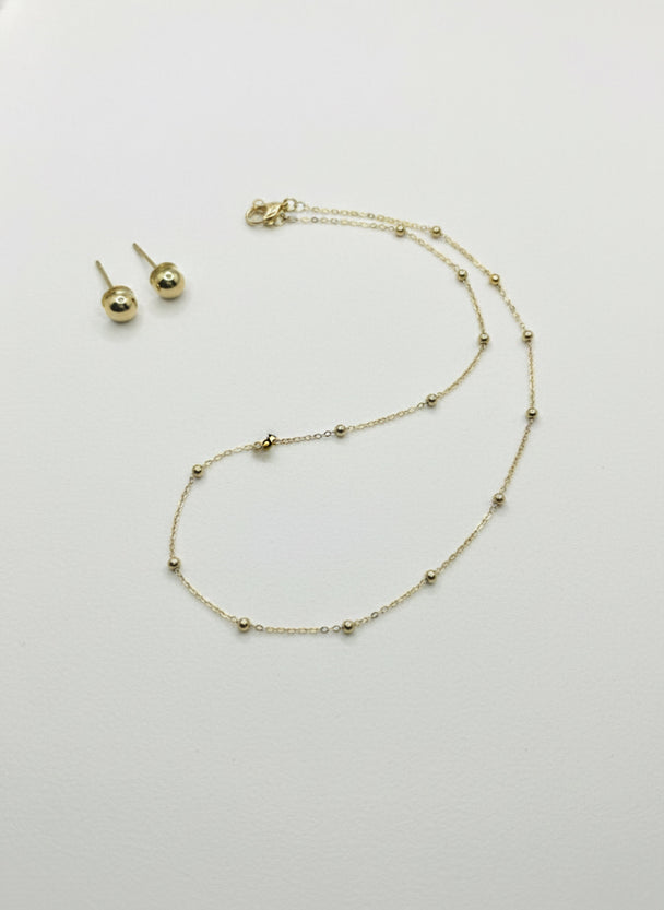 Golden Dot Duo Set in 18K Gold