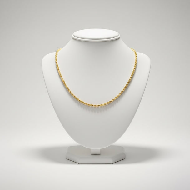 18K Gold Rope Chain