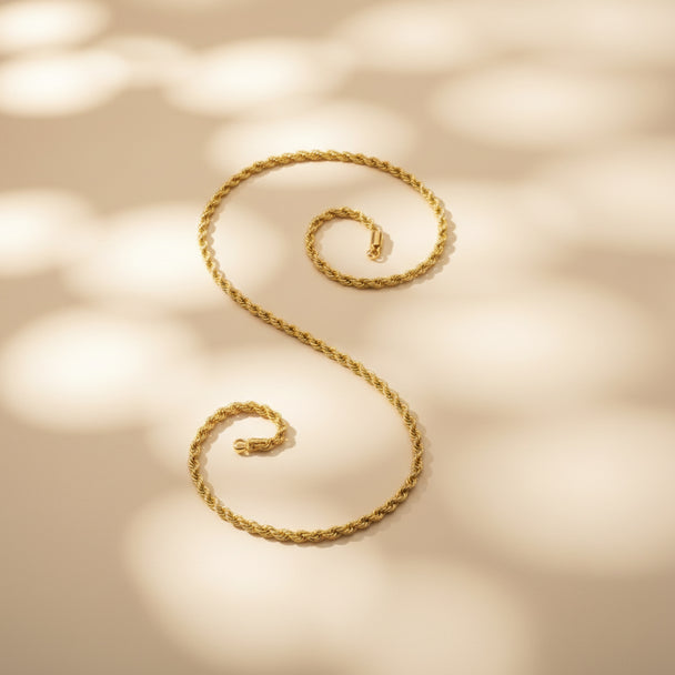 18K Gold Rope Chain