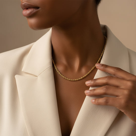 18K Gold Rope Chain