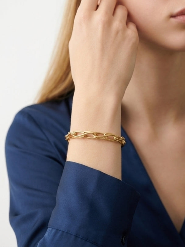 14K Gold Pulsera " MG Bracelet "