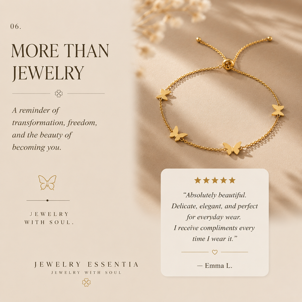 14K Gold Butterfly Signature Set – Necklace & Bracelet